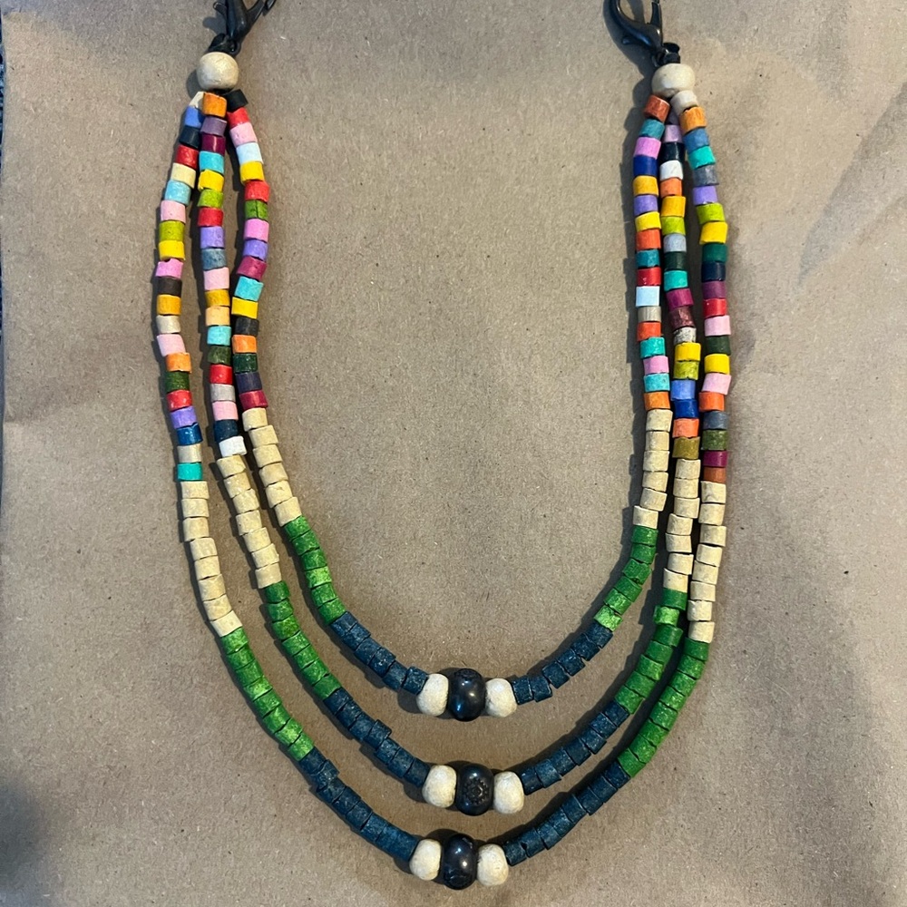 Nena & Co Beaded Bag Necklace